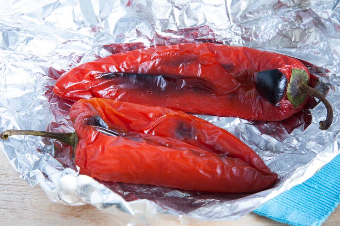 Закуска из печеных овощей с нутом — процесс приготовления, фото 2 Закуска из печеных овощей с нутом — процесс приготовления, фото 2