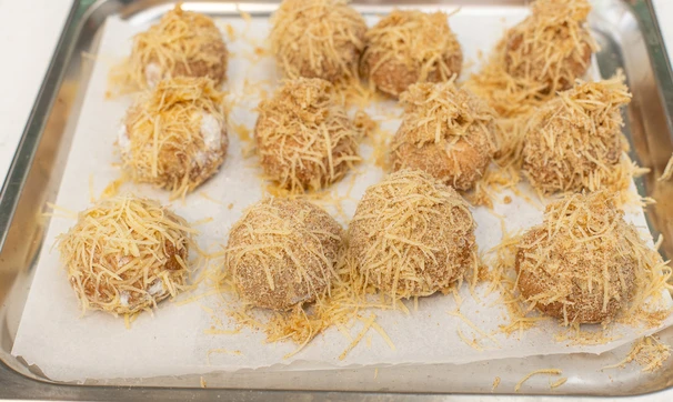 Шампиньоны в сырной панировке, шаг 8/9